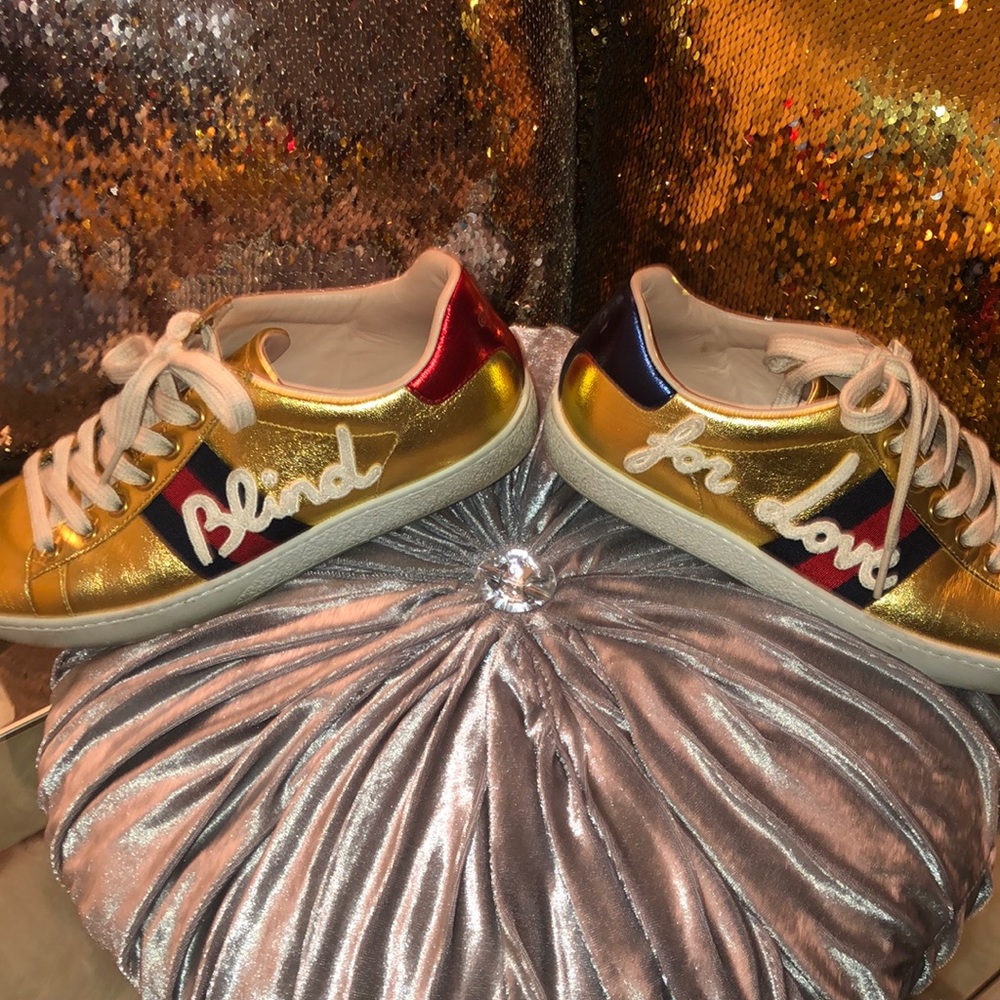 Gucci Blind for Love sneaker EUC Sz 36 fits US 7